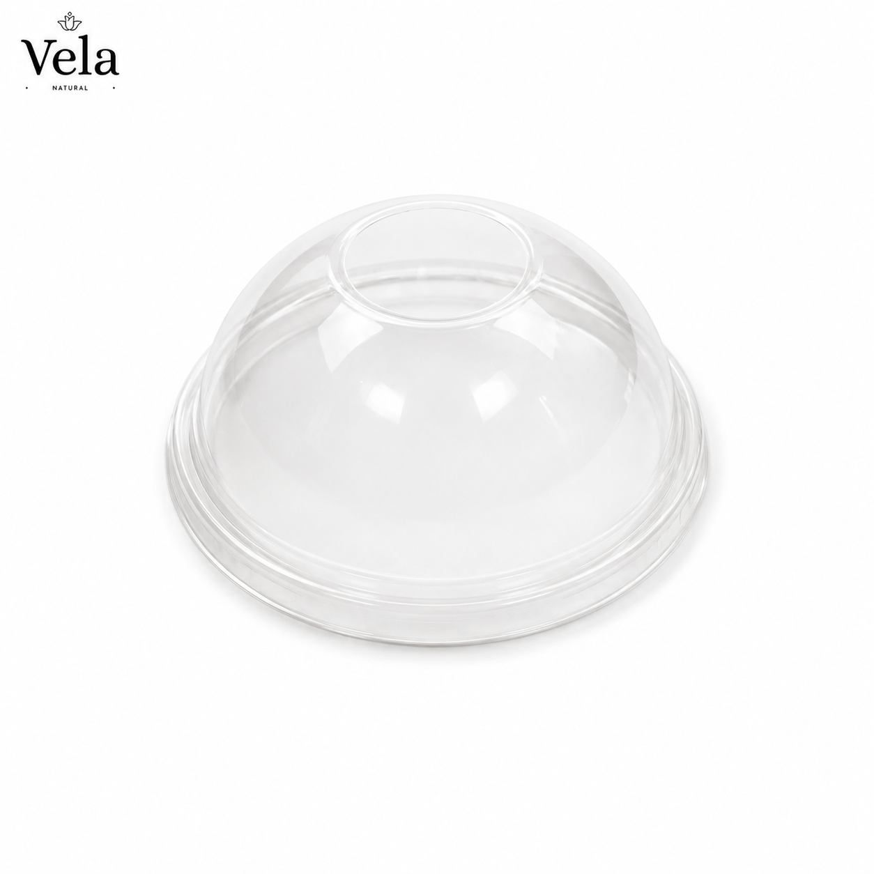 ff428c0a-5280-4853-b8b0-0cd1cdd2b552 Compostable Dome Lid for Cold Cup 12-16oz - Image 1